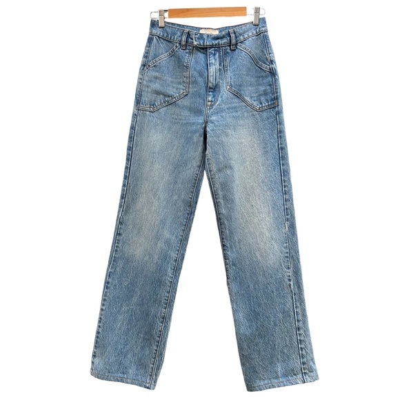 Triarchy Ms. Keaton Farmstand Baggy Jeans Blue Recycled & Organic Cotton - Sz 25 - Picture 4 of 14